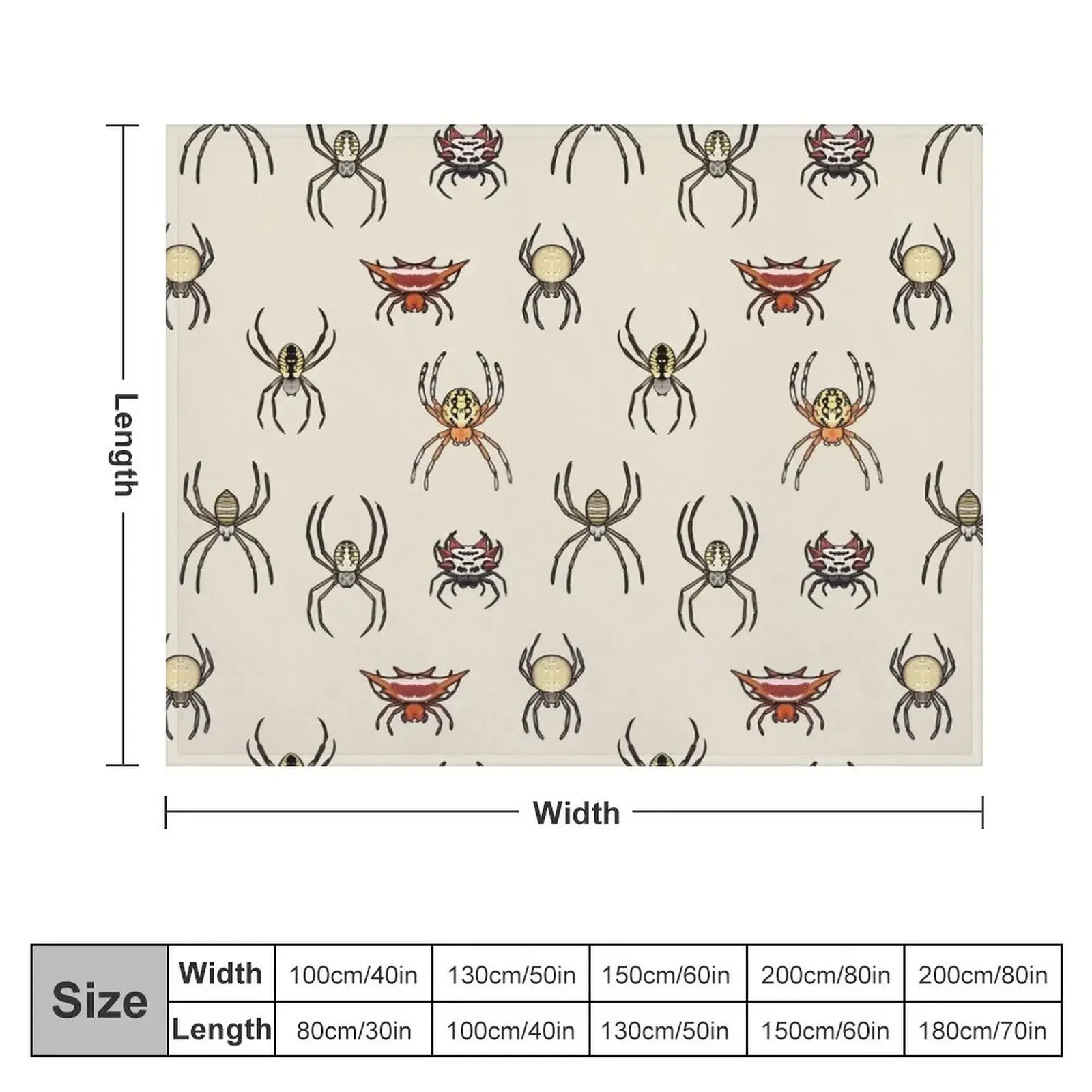 Orb Weavers Throw Blanket Decoratives Single Plaid blankets ands Blankets