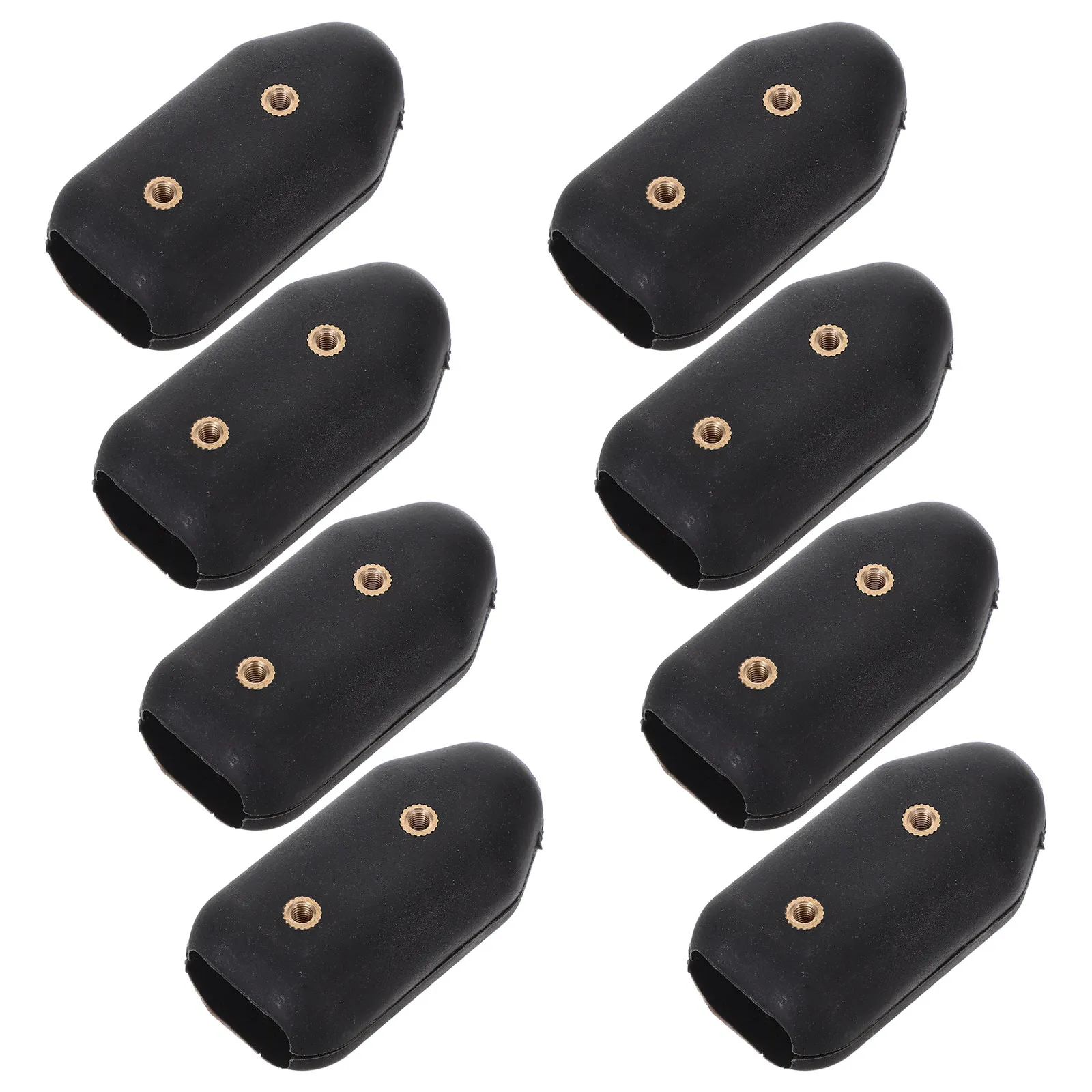 8 Pcs Nylon Rope Clamp 3/8 Inch Connector Clip Fencing Cord Clamps Black Cable Clips Boat