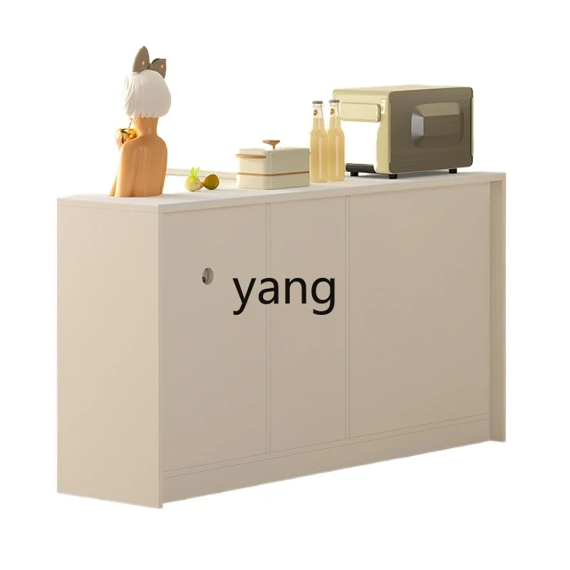 

LHH cream wind rock slab living room dining side cabinet kitchen locker integrated against the wall