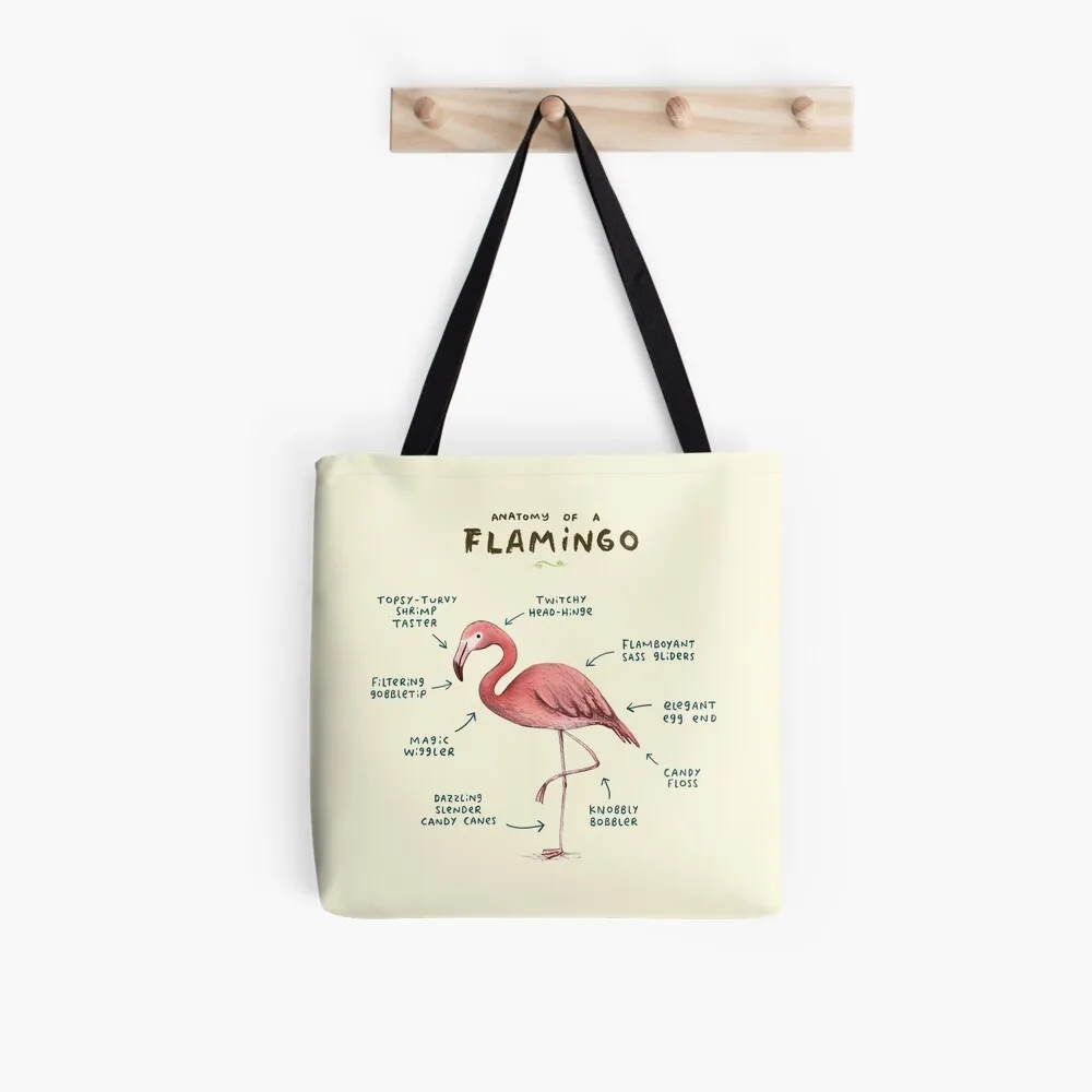 

Women Shopper bag anatomy of a flamingo Printed Bag Harajuku Shopping Canvas Shopper Bag girl handbag Tote Shoulder Lady Bag