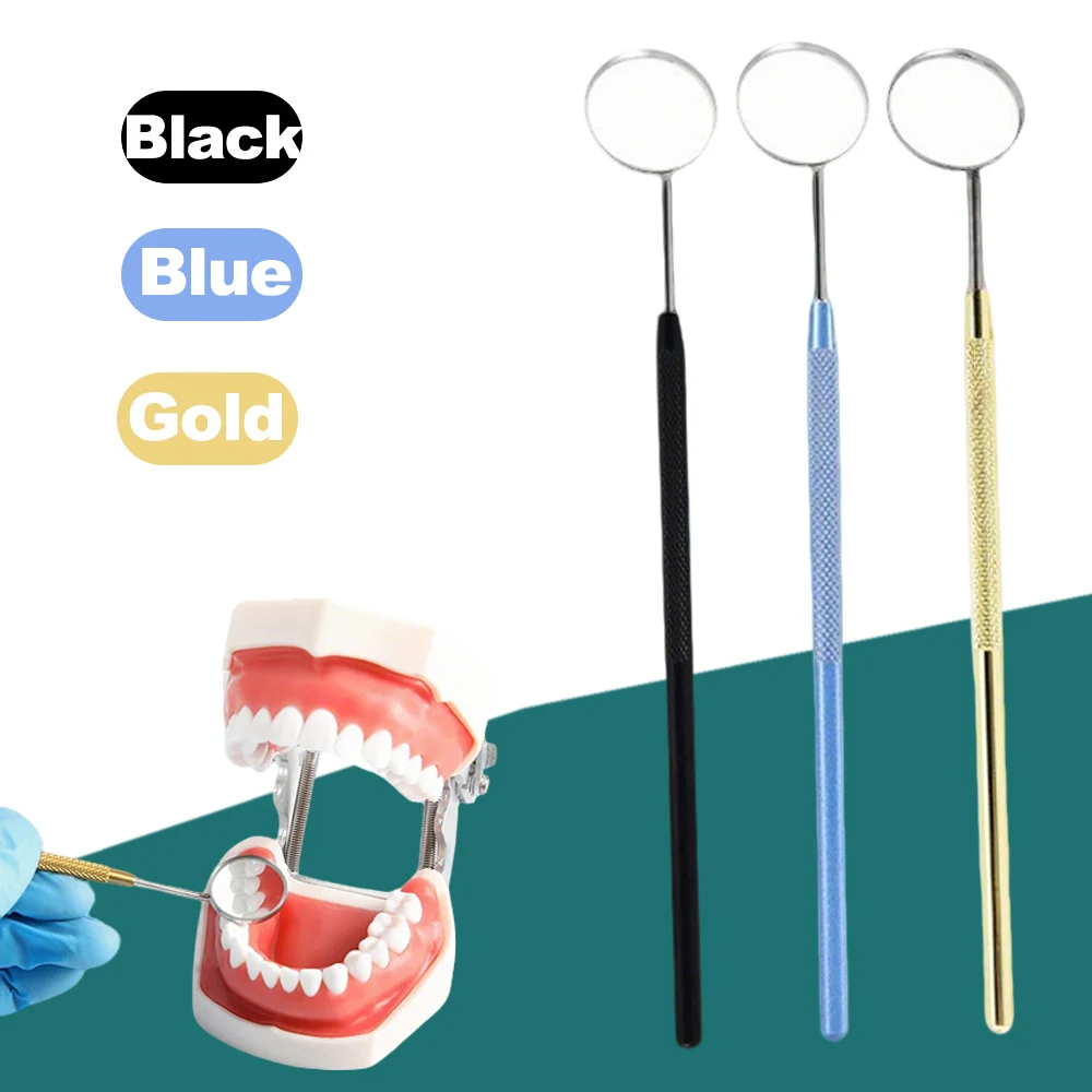 

Stainless Steel Dental Mouth Mirror with Ergonomic Handle for Oral Exam Dentists Hygienists Professional Dental Equipment Set