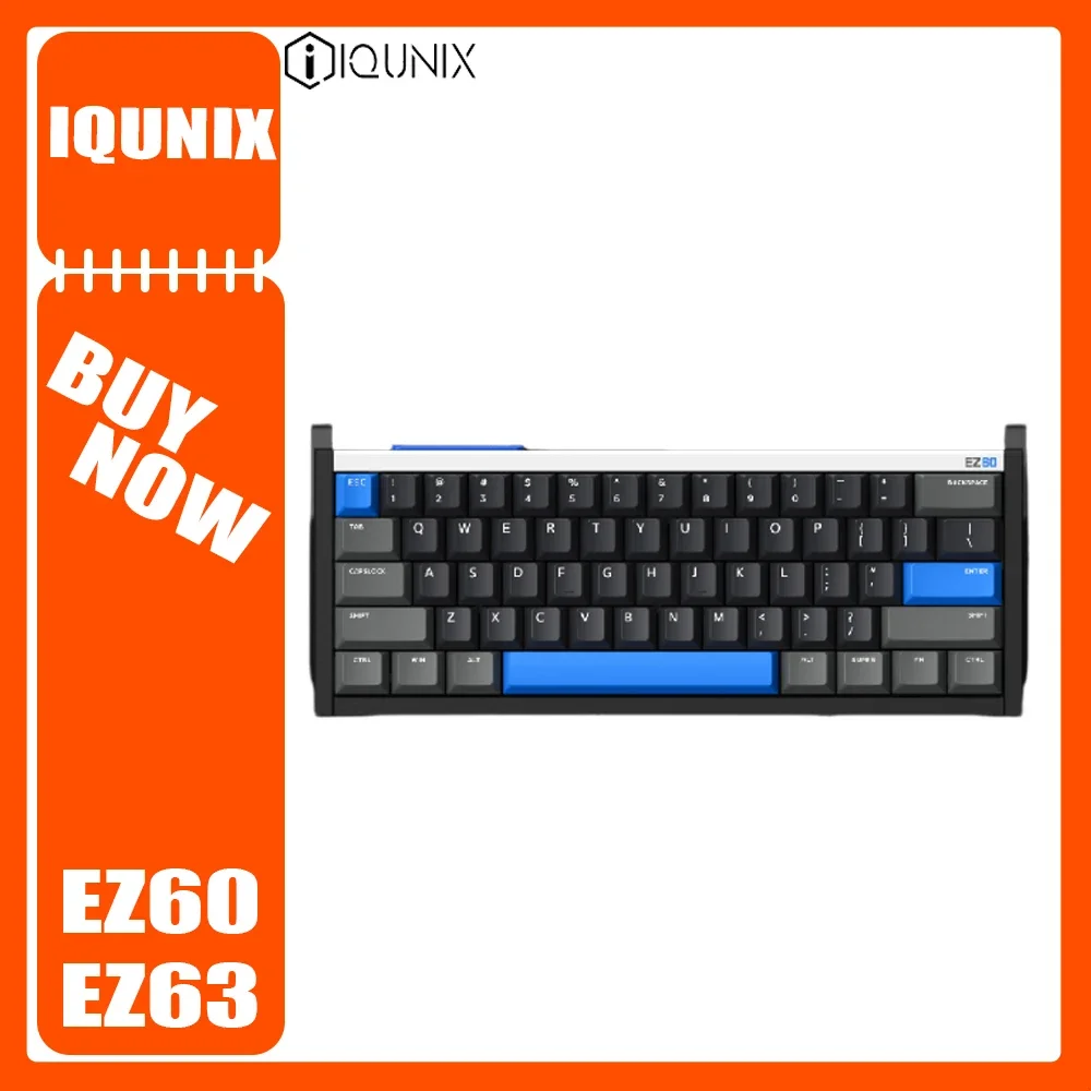 IQUNIX EZ63 EZ60 Magnetic Axis Keyboard 8K Return Aluminium Alloy RGB Gaming Keyboard Hot Swap Gasket Pc Gamer Valorant Gifts