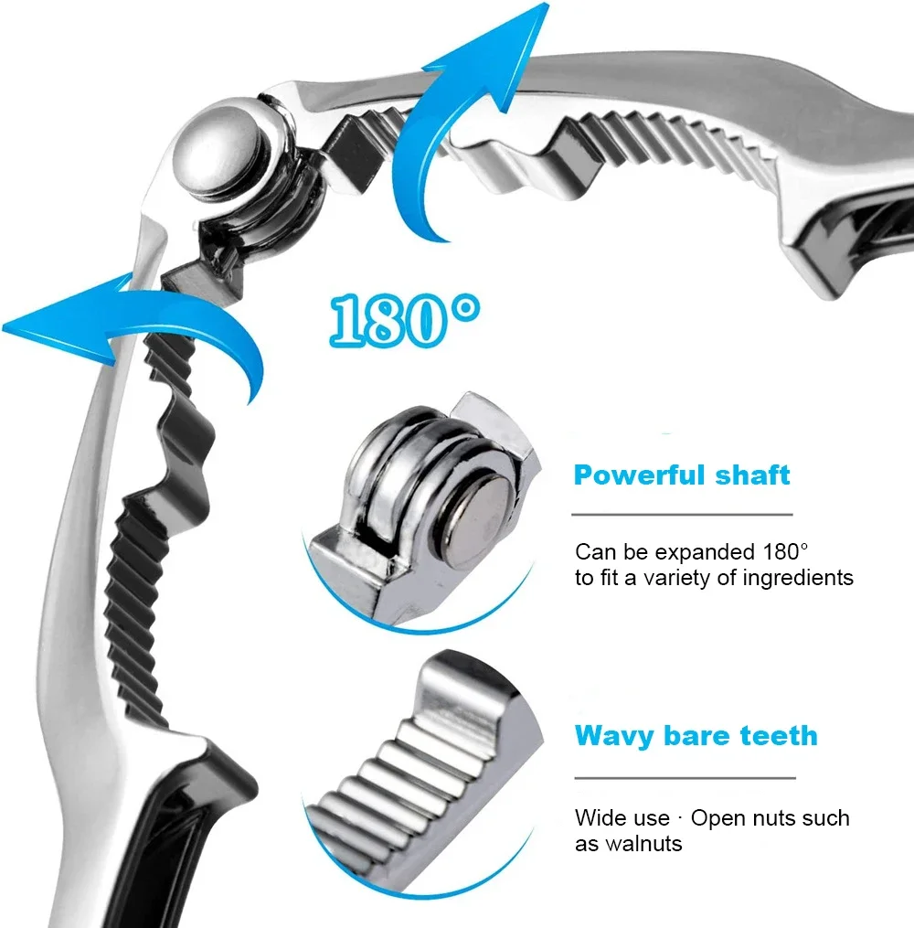 Multi-functional Kitchen Tools Nutcracker Chestnut Clip Portable Manual Walnut Opener for Pecans Brazil Nuts Kitchen Supplies