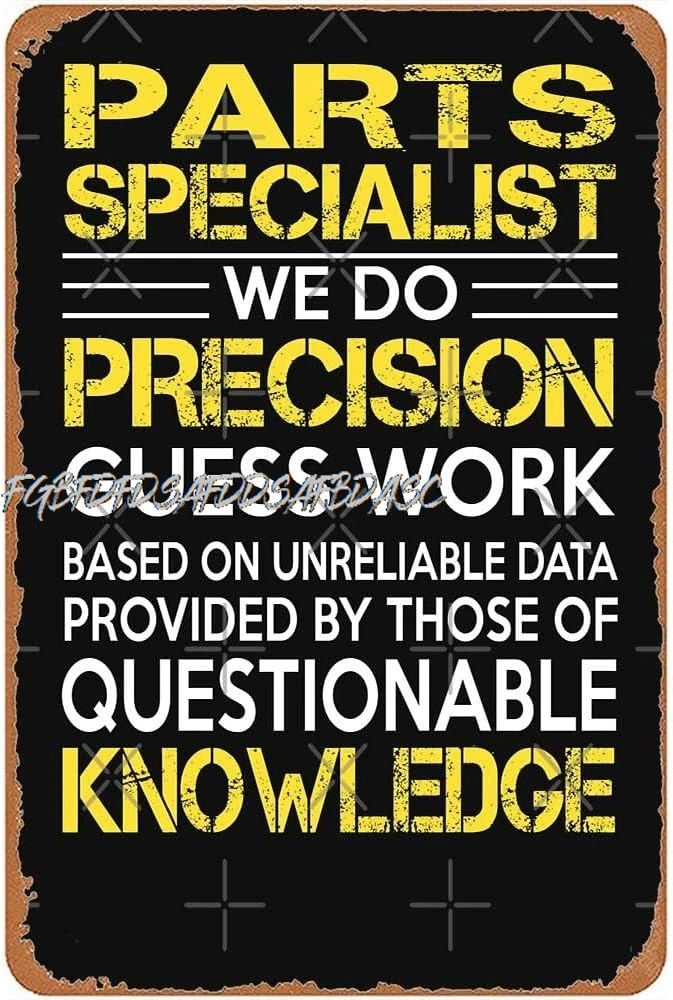 Parts Specialist Guys Unisex Bes For You Tee Women Gift Metal Signs Vintage Garage Man Cave Farm Wall Art Bar Restaurant Gi sign