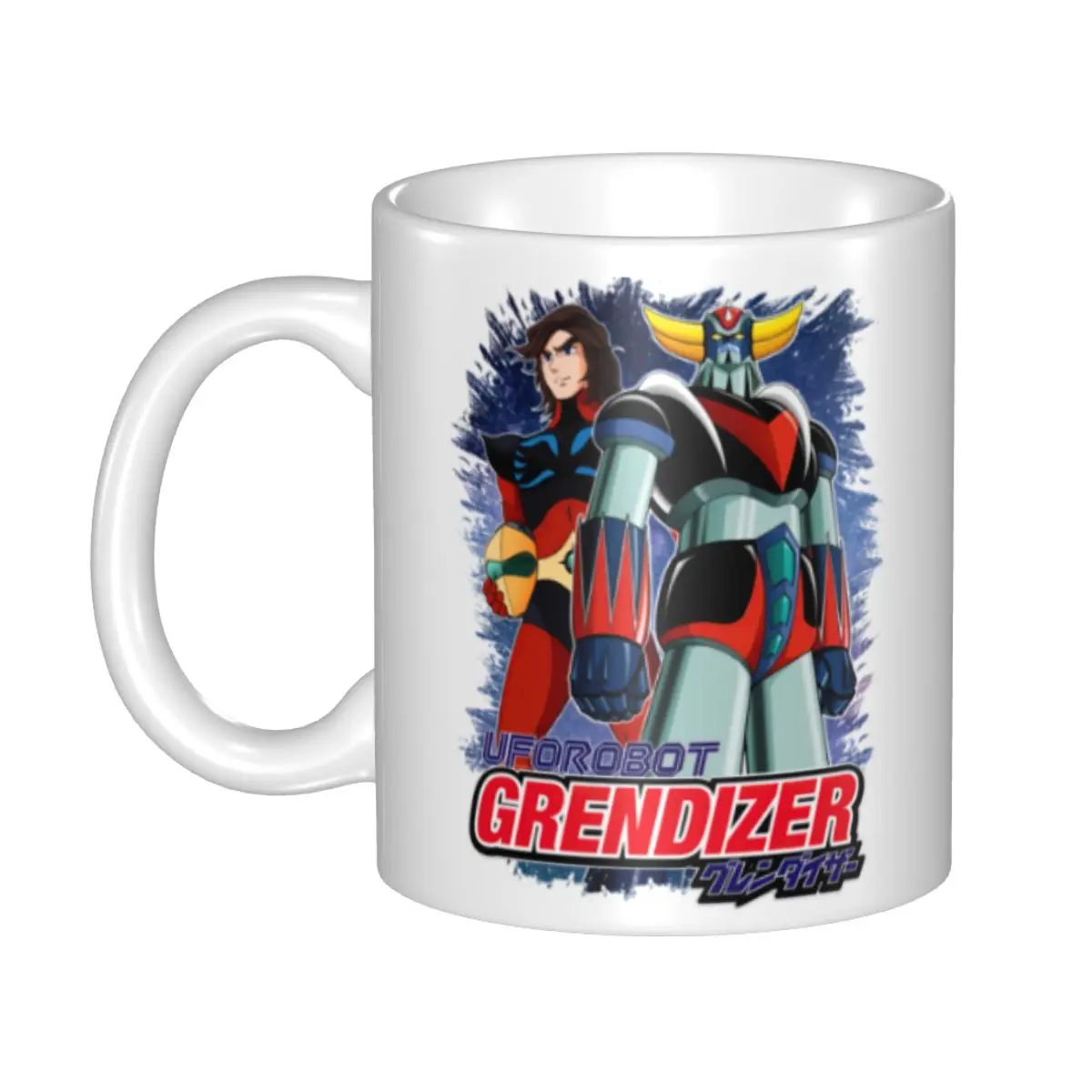 Customized Goldorak Grendizer Actarus Mugs DIY UFO Robot Goldrake Ceramic Tea Milk Coffee Cups