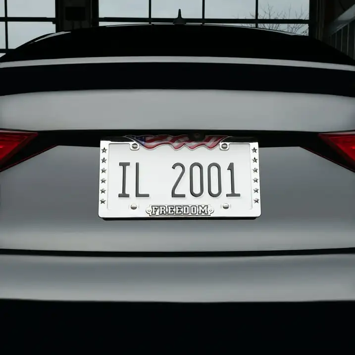

Freedom Automotive Metal License Plate Frame, 90136W