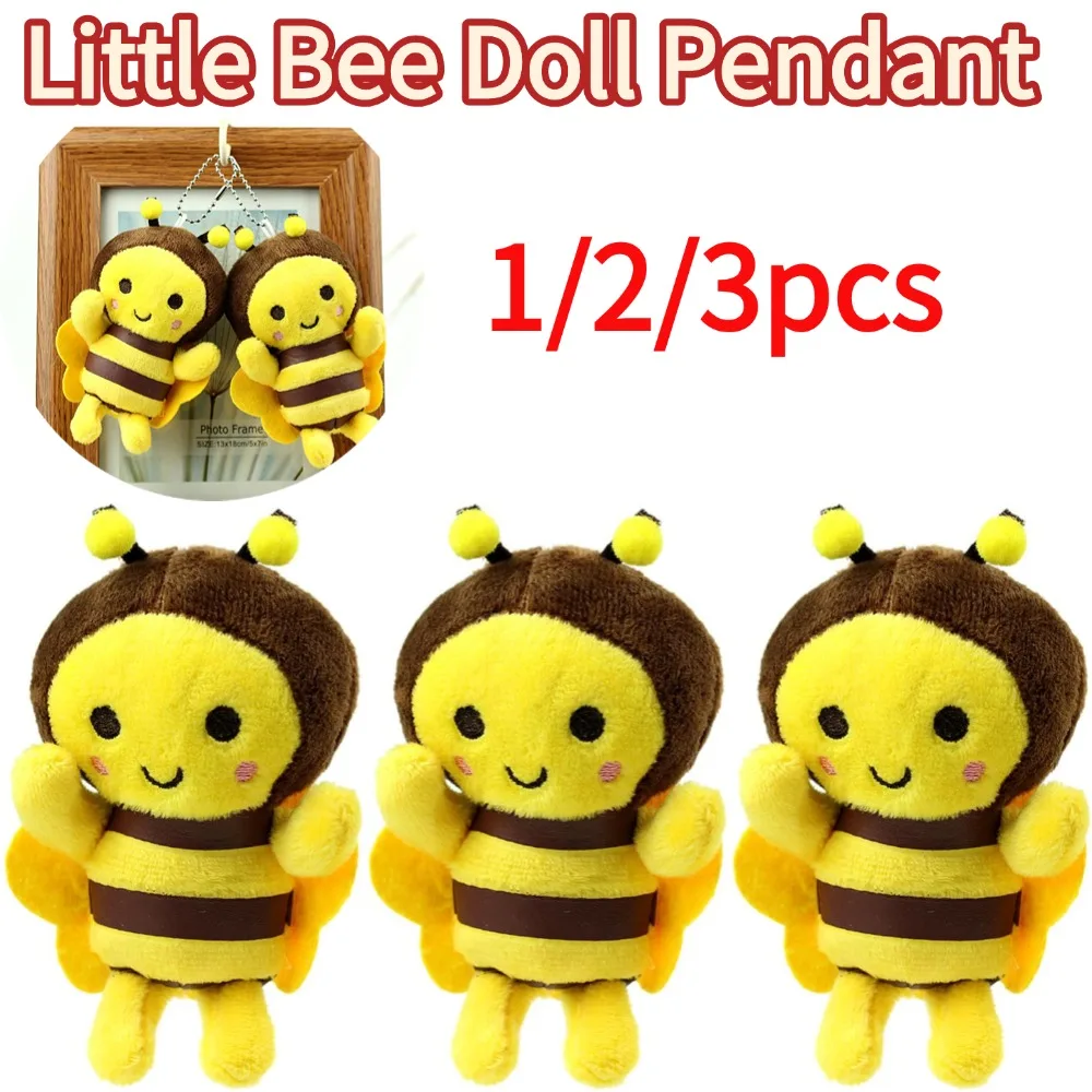 ตุ๊กตาผึ้งเทศกาลขนาด 12 ซม. ของเล่นตุ๊กตาผึ้งเทศกาล ของตกแต่งกิจกรรมเทศกาล ของขวัญน่ารัก ตุ๊กตาผึ้งขนาดเล็ก จี้ตุ๊กตาผึ้ง พวงกุญแจตุ๊กตาผึ้ง