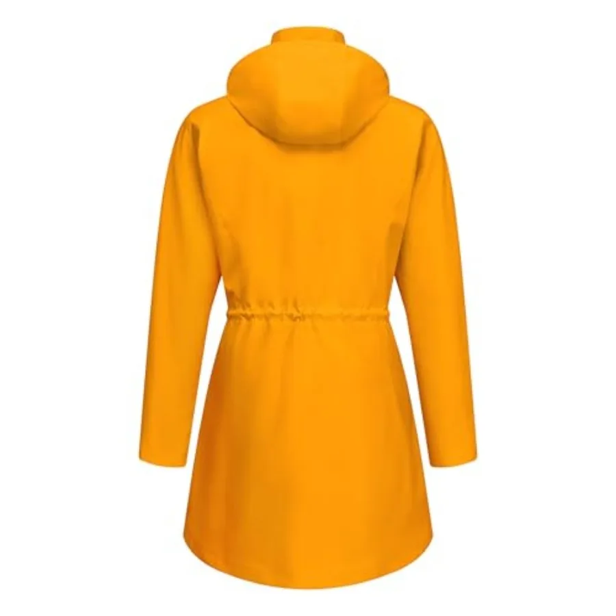 Rain Jacket Women Waterproof Long Lightweight Raincoat Hooded Windbreaker Outdoor Trench Coat S-3XL view 4