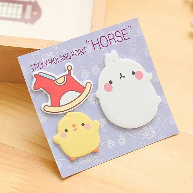 Cute Sticky Notes Kawaii Animals Notes Cartoon Adhesive Notepad Writing Pads Office Supplies School Stationery Notepad