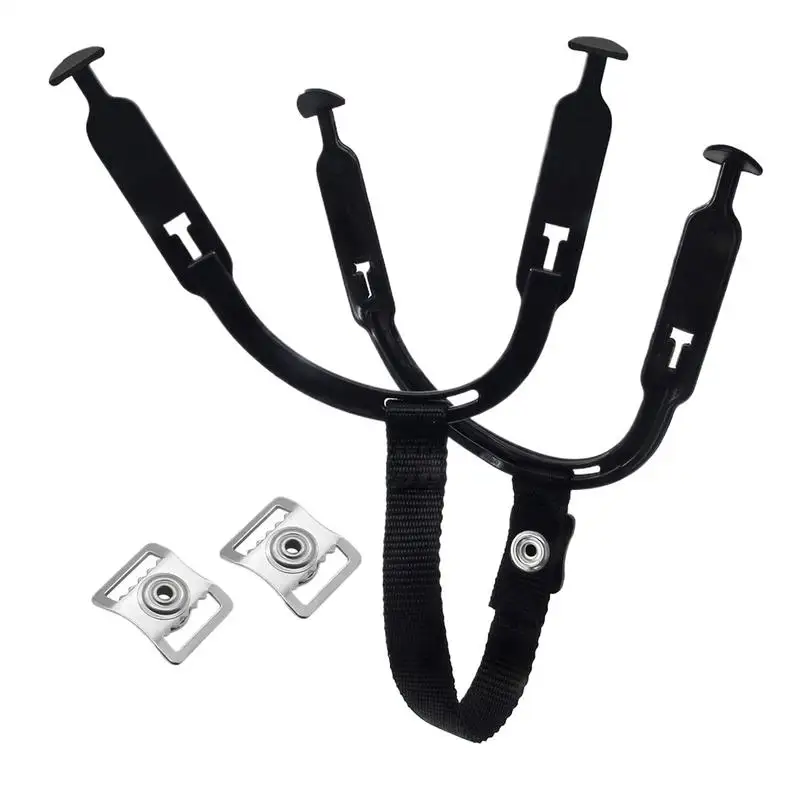 

1 Set Hockey Helmet Chin Strap Youth Sports Headgear Ear Loops With SnapButton Adjustable Tightness Hockey Replacement Parts