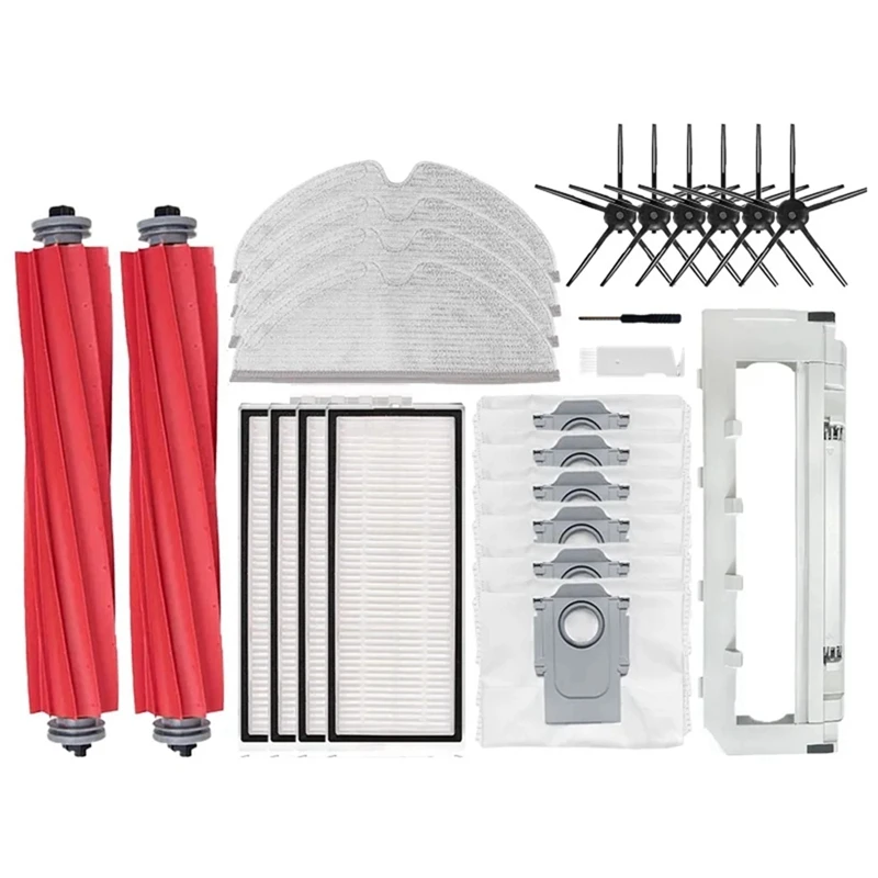 

The New For Roborock Q7 Max Q7 Max+ / T8 Main Side Brush Mop Cloth Hepa Filter Dust Bags Robot Vacuum Cleaner Parts