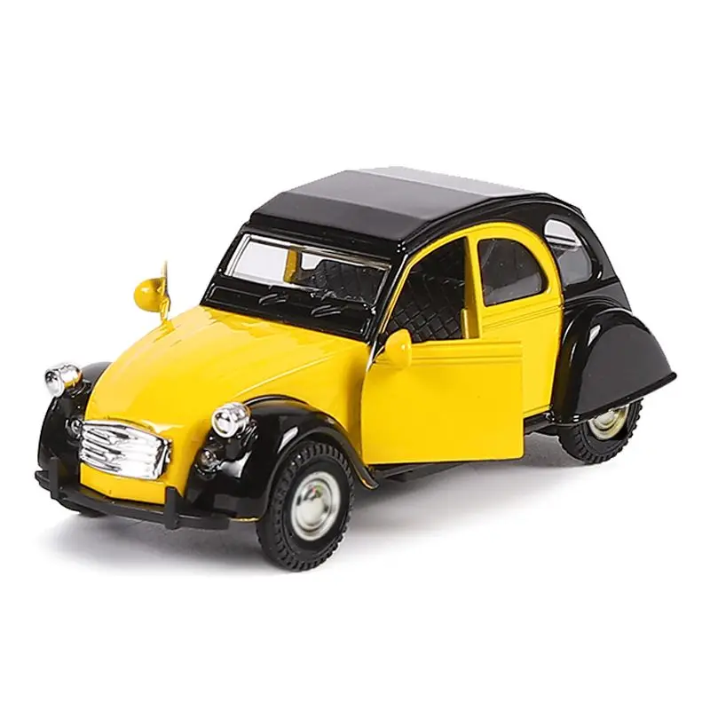 Modelo de carro clássico em liga para crianças, brinquedo fundido, veículo de simulação, decoração, presentes para meninos, escala 1: 32