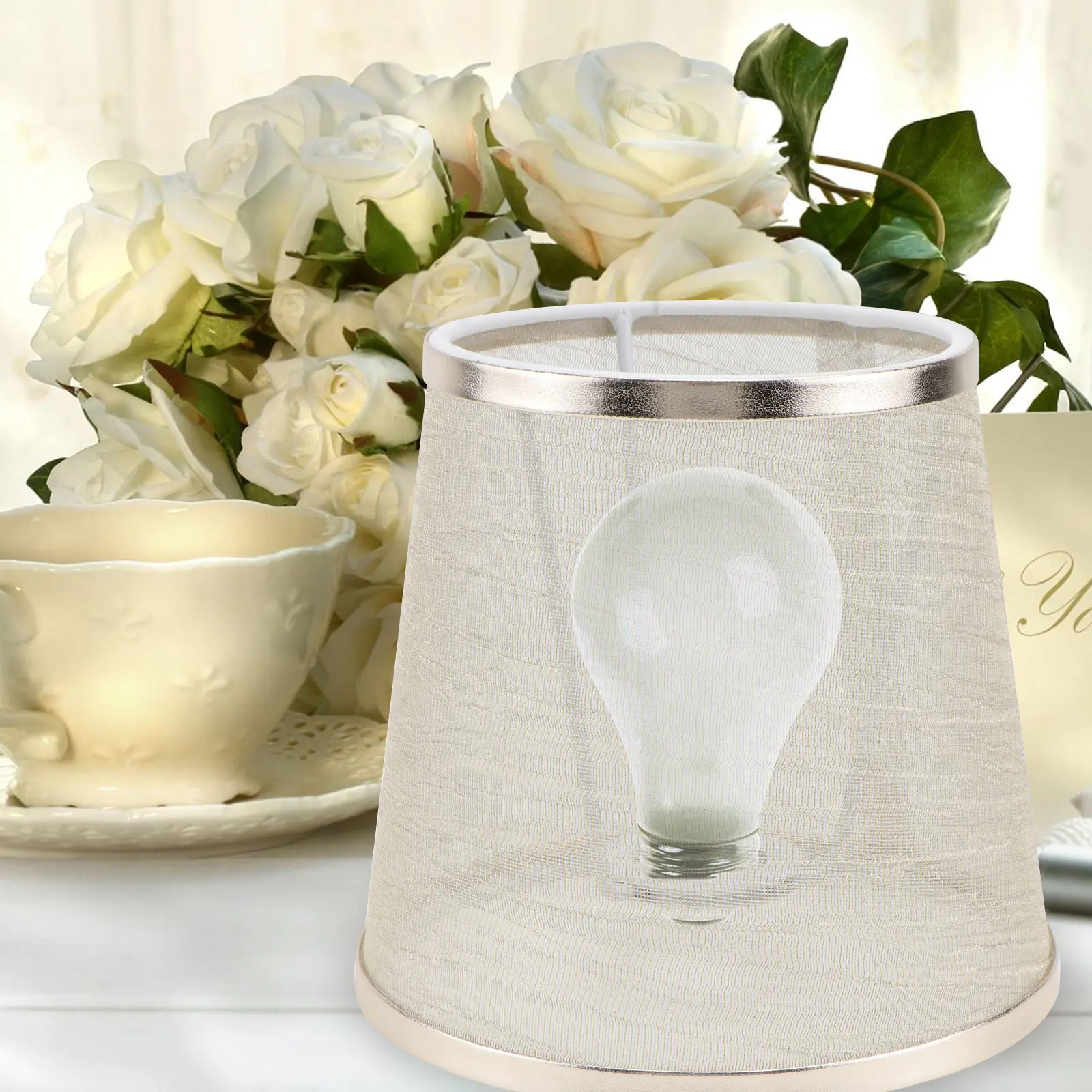 

1Pc Durable Long Lasting Decorative Lamp Cover Transparent Chandelier Shade Creative Design For Kitchen Or Living Area