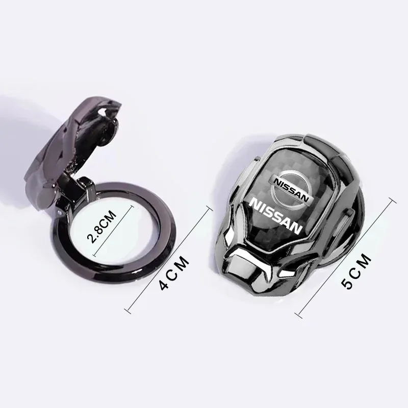 Auto Engine Ignition Start Stop Button Ring Circle Cover Accessories For Nissan GTR X-trail Qashqai Note Juke Patrol Leaf sentra view 3