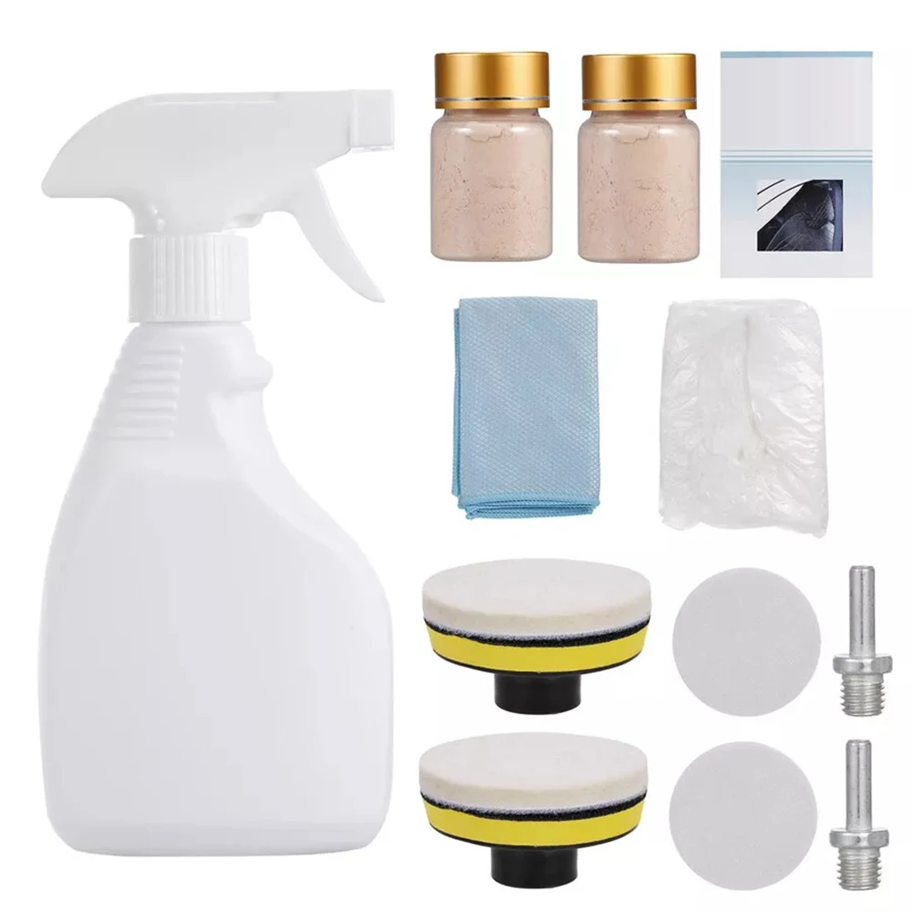 Auto Windshield Repair Glass Polishing Deep Scratch Removal Glass Polishing Kit For Mirrors, Tabletops,windshields,glass Tables,