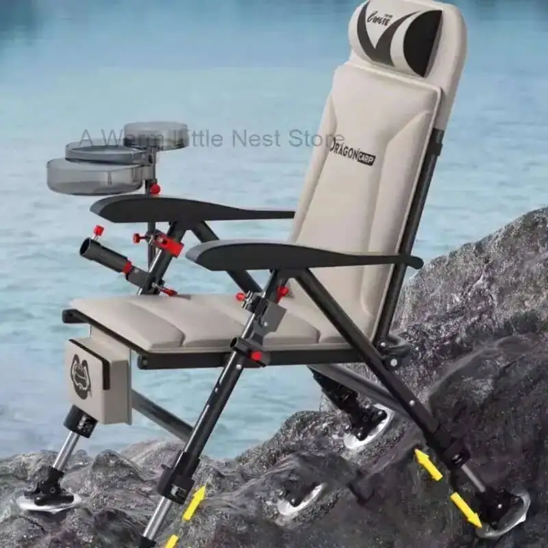 

Chair Travel Fishing Folding Portable Multifunctional Reclining Table and Fishing Bench 2024 New Model 경량체어 Beach Equipment