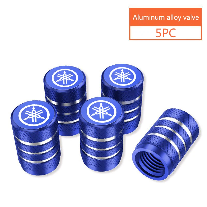 5pcs Motorcycle Car Wheel Tire Valve Stem Caps Covers For Yamaha R1 R3 R25 Mt-09 Mt07 Fazer Fz6 Xj6 R15 TMAX YS125 XTZ125