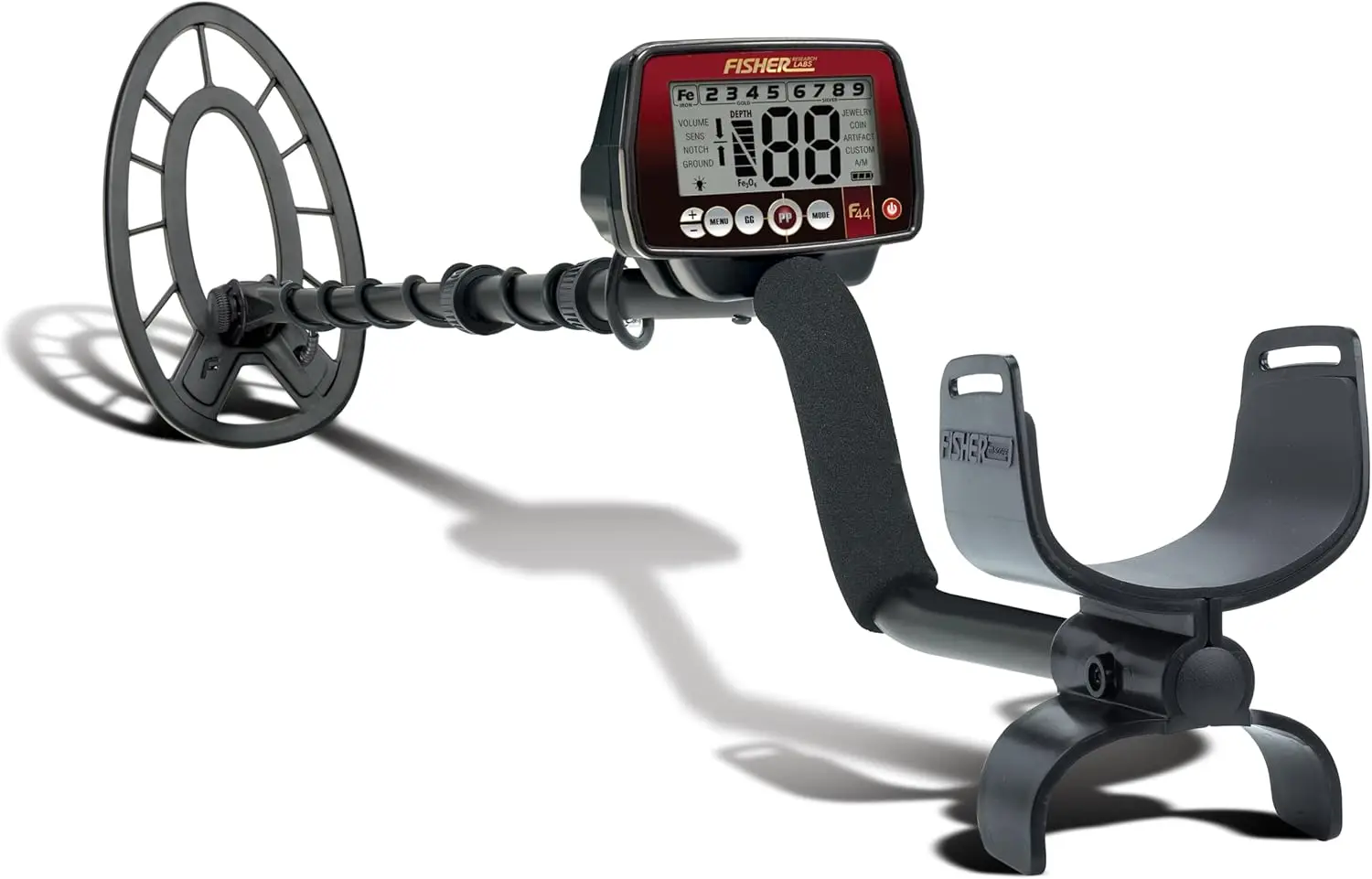 F44 Metal Detector with Weatherproof Design, Large LCD Display, and Sensitive Detection Features, Ideal for Both Beginner