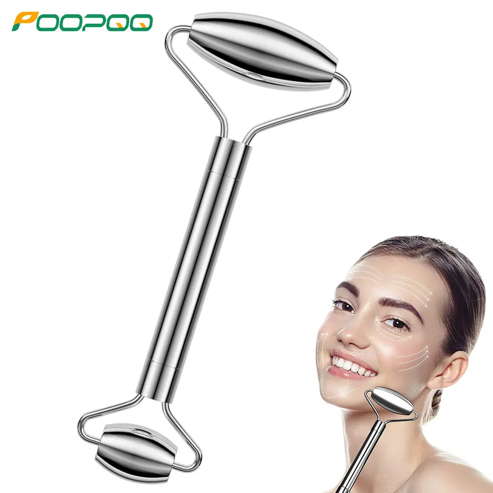 

Stainless Steel Facial Roller - Face and Eye Roller,Metal Face Roller To Help Reduce Puffiness,Inflammation,Increase Circulation