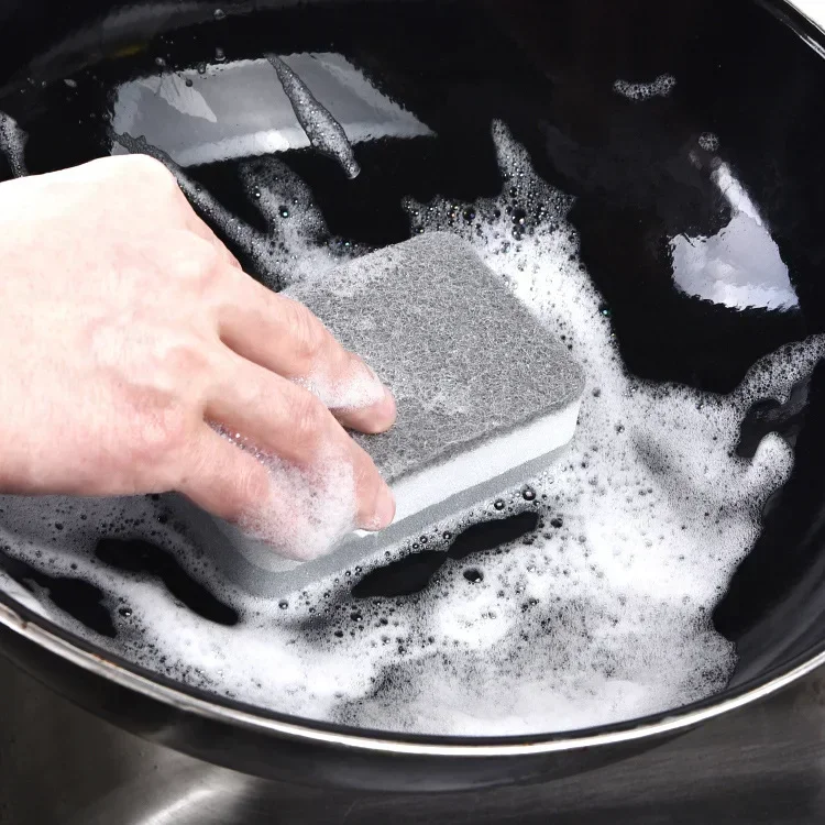 1-30PCS Double-sided Cleaning Sponges Absorbent Wipe Dish Washing Scouring Pad Kitchen Pan Pot Grease Scrubbing Household Brush