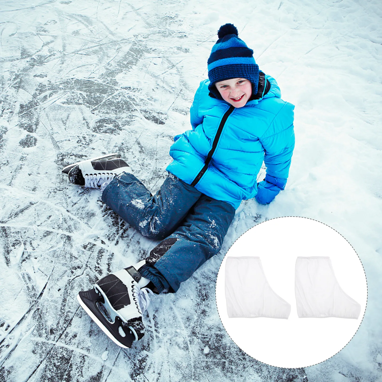 

1 пара эластичных чехлов для коньков из ткани для хоккейных и фигурных коньков, прочные защитные чехлы для коньков, легкие чехлы для роликовых коньков