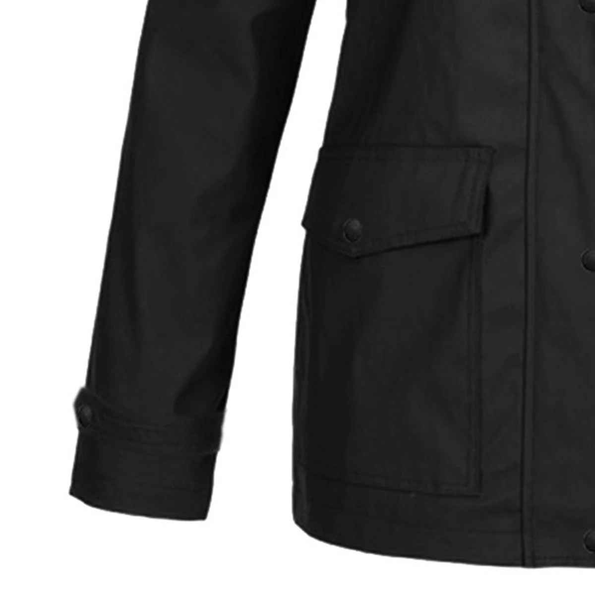 Chaqueta cortavientos impermeable para mujer, Abrigo con capucha, chaquetas de snowboard, negro, XXXL, cálido, Invierno