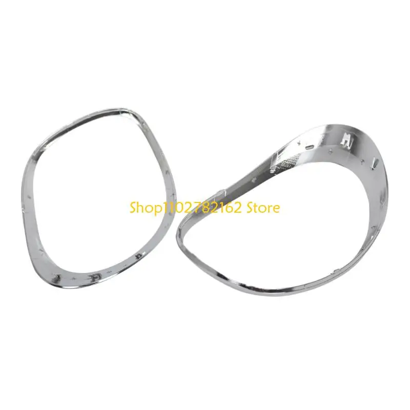 

547B Chrome Trims Covers for Vehicle Exterior Lights Resistant to Weather Simple Moun