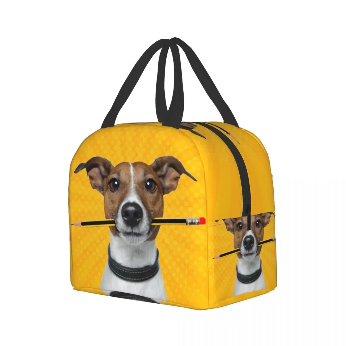 Jack Russell Terrier Dog Lunch Bag Thermal Cooler Insulated Lunch Box for Women Kids School Camping Travel Picnic Storage Bag