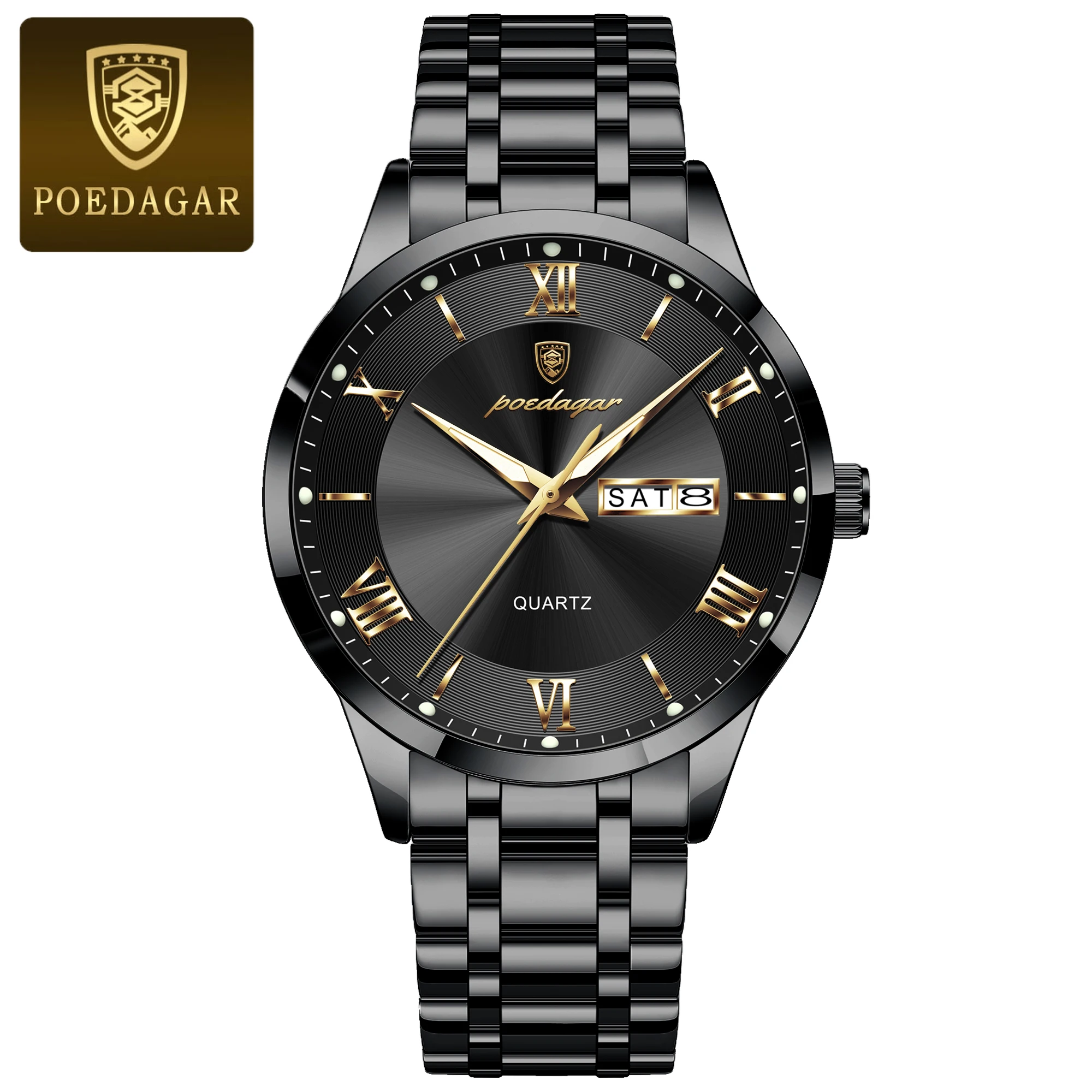 Men's Luxury Waterproof Quartz Watch with Luminous Features