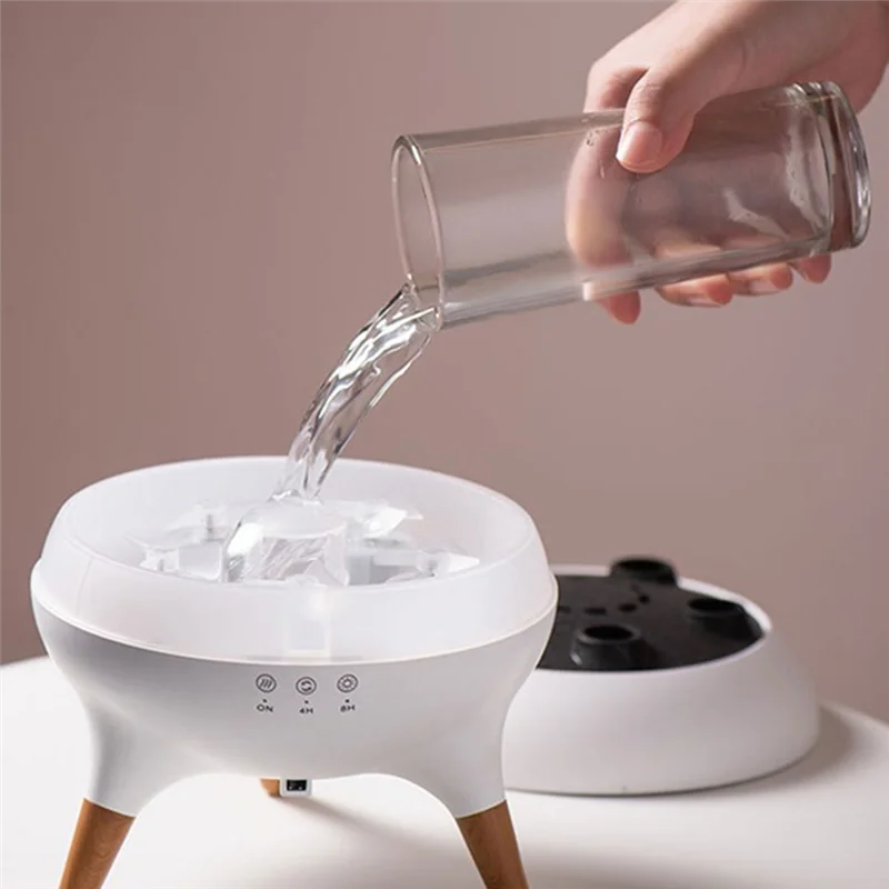 B99A-Desktop Aroma Diffuser Fragrance Machine Smoke Ring Colorful Flame Jellyfish Air Humidifier AU Plug