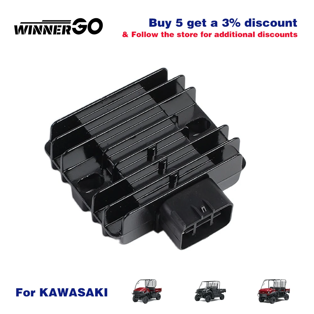 

Voltage Regulator Rectifier for Kawasaki Mule 600 610 KAF 400 C6F KAF 400 A8F KAF 400B6F 21066-0010 21066-0039 Mule SX