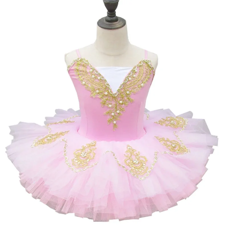 

2020 Pink / red /blue/ yellow Girl Ballet Tutu Dress Swan Lake Ballet Costume Dancer Clothes Children Ballet Dresses