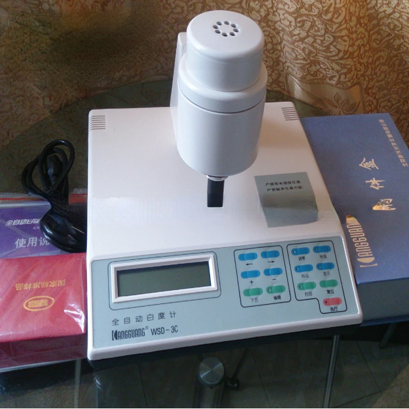 WSD-3U new fluorescence whiteness meter colorimeter touch screen fully automatic whiteness meter