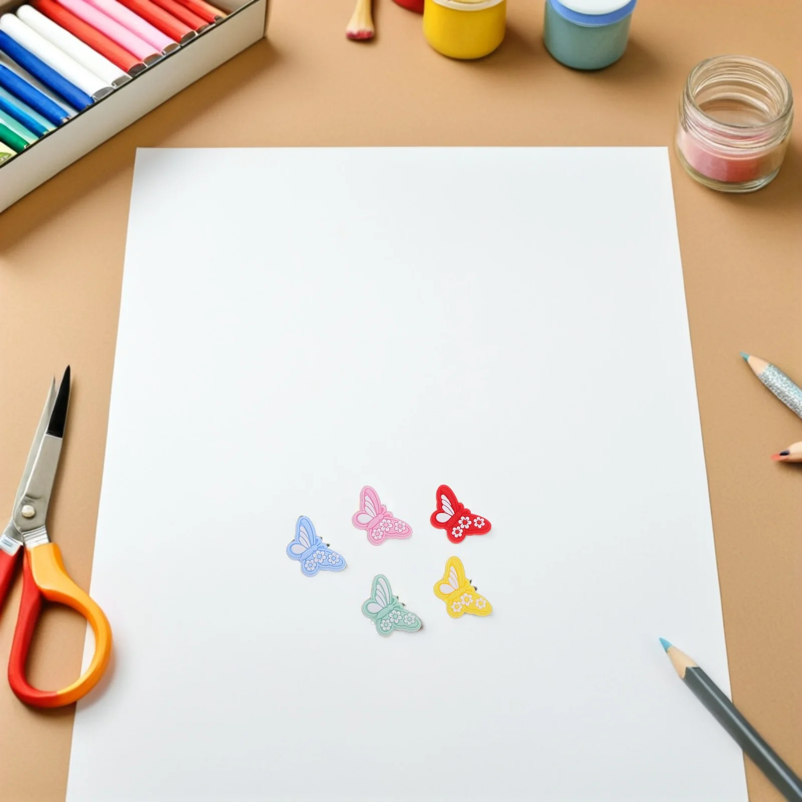 

10pcs Butterfly Silicone Focal Set Soft Diy Craft Beads For Jewelry Making Bracelets Keychains Pens Bulk Loose Beads For