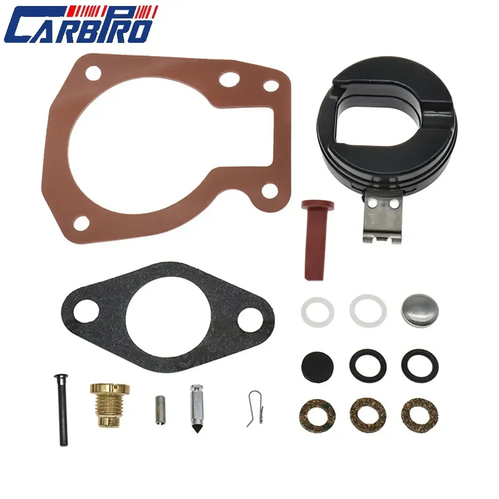 Kit de reparación de carburador con flotador 439070 BRP/OMC apto para carburador fueraborda Johnson Evinrude