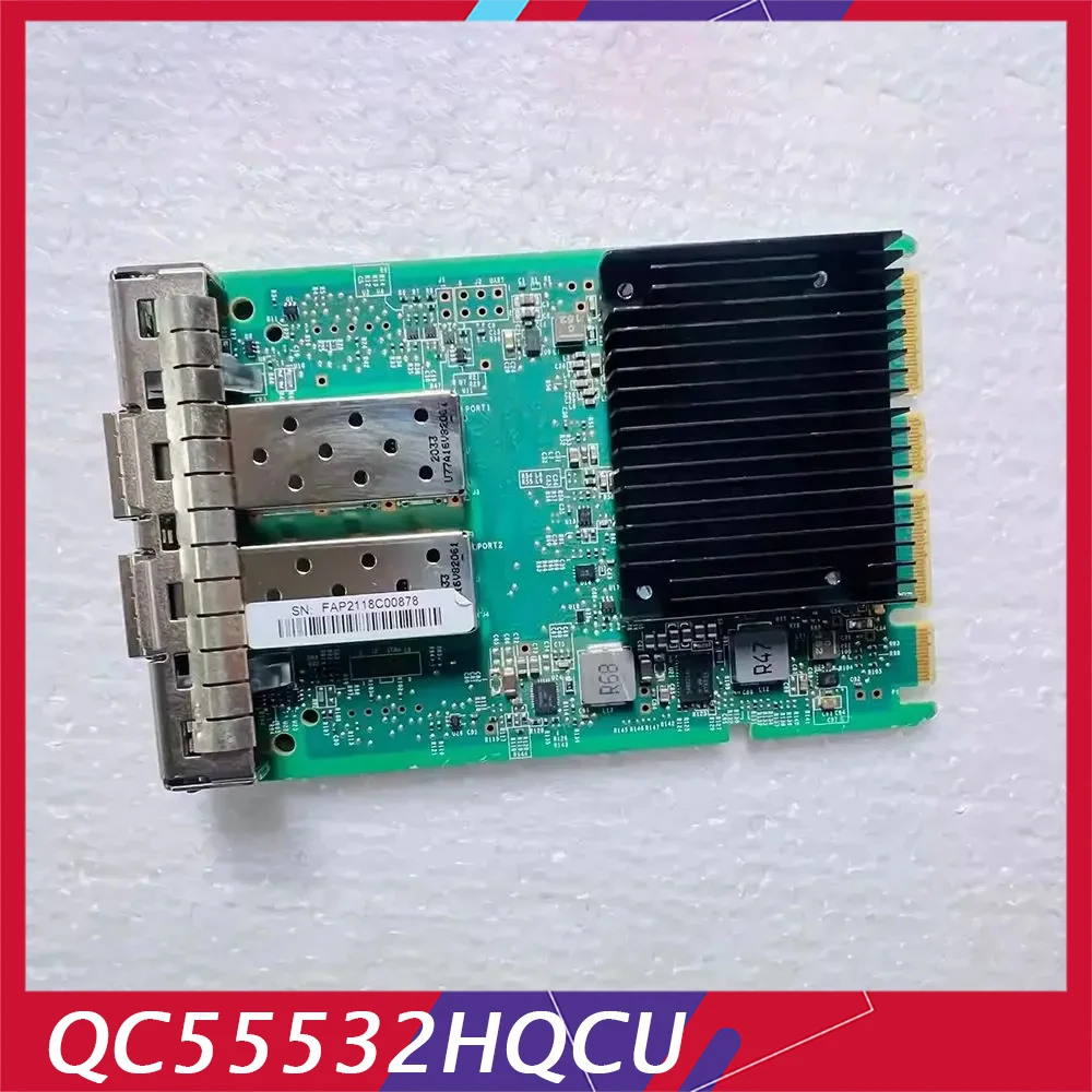 For Qlogic  QC55532HQCU QC55532 AP5510403-02 10 Gigabit Network Card With Dual Electrical Ports