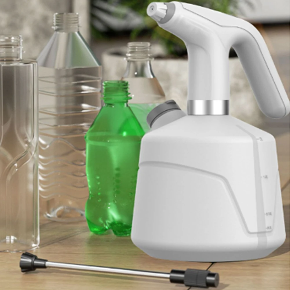 Flacone spray elettrico da 2 litri Fogger per irrigazione automatica 2 modalità Mister per piante ricaricabile con asta di prolunga per la pulizia dell'inglese