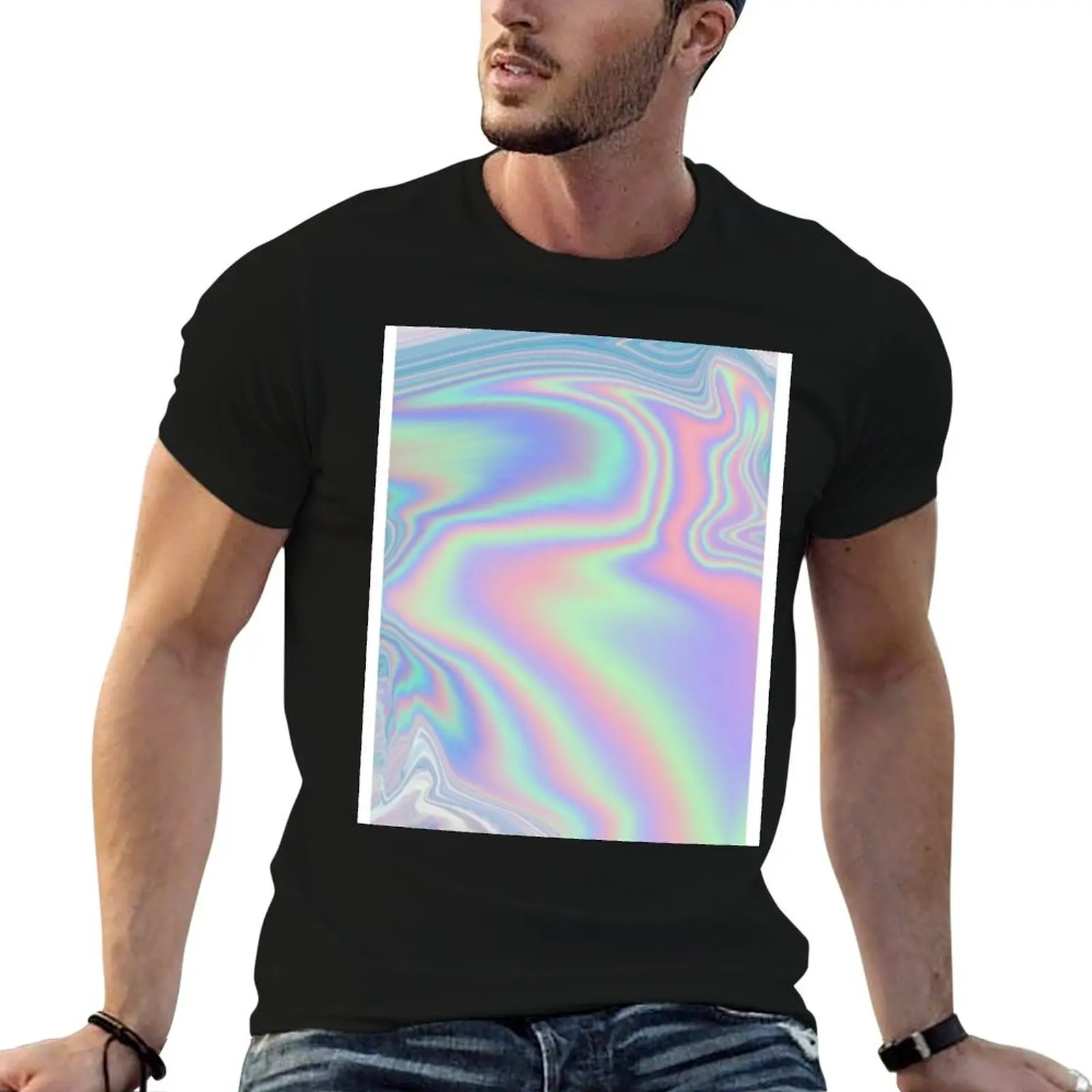 

Holographic Pattern T-Shirt shirts graphic tee graphic shirts sweat shirts, men