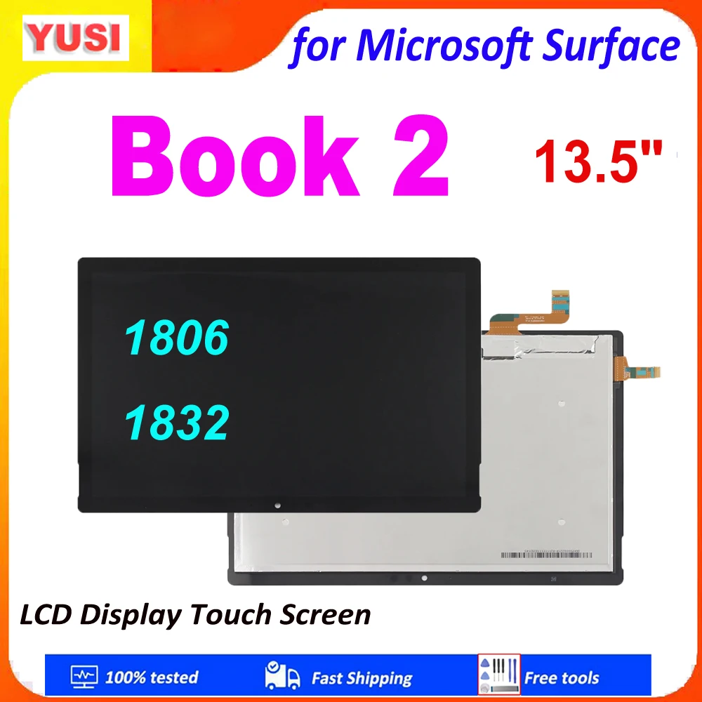 13,5 "AAA + LCD para Microsoft Surface Book 2 1806 1832 pantalla LCD MONTAJE DE digitalizador con pantalla táctil para Surface Book 2 LCD reemplazar