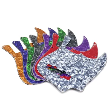 Basso jazz a 4 corde 3 strati 10 fori Basso jazz Battipenna J Bass Piastra antigraffio Pick Guards per basso jazz con viti 11 colori