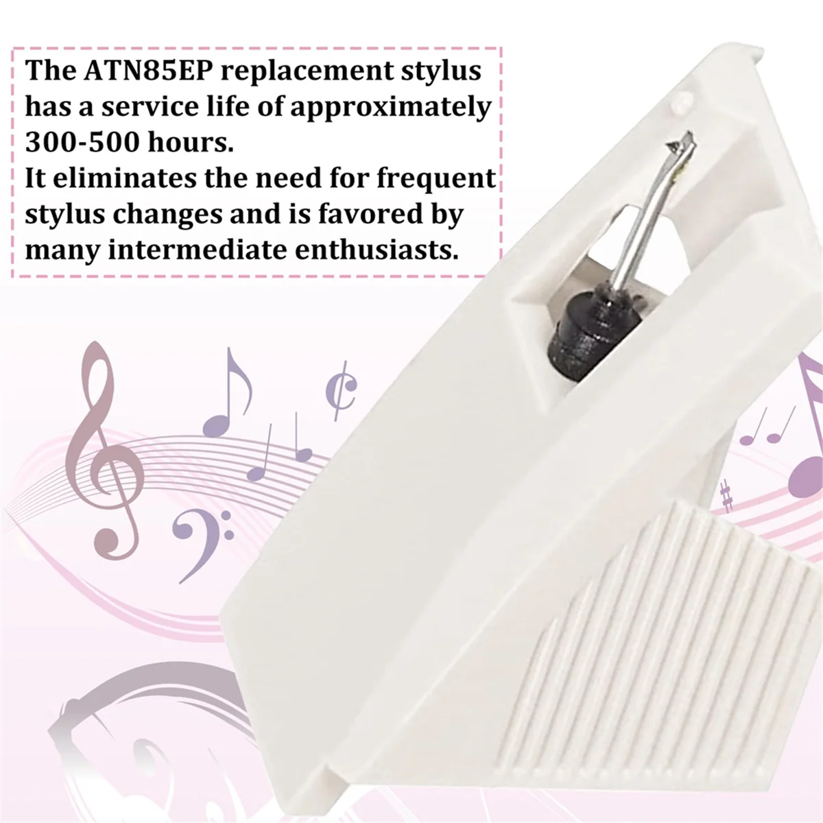 Novo stylus de substituição atn85ep para at85ep compatível com áudio-technica atn85ep stylus de plataforma giratória elíptica para at301ep