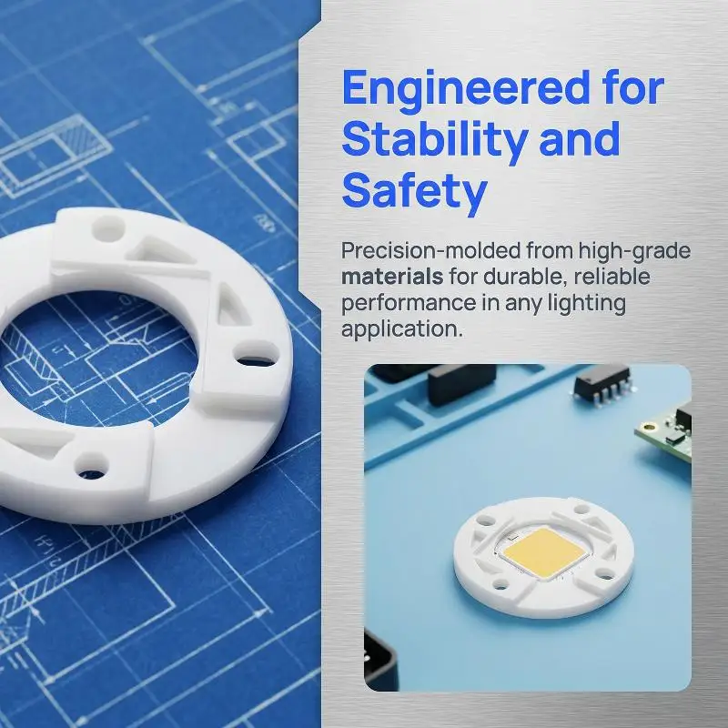 PC 1313 1919 Chip Holder LED COB Mounting Bracket For 11mm Light-emitting Diameter Light Bean Support Base For Spotlight Bulb view 5