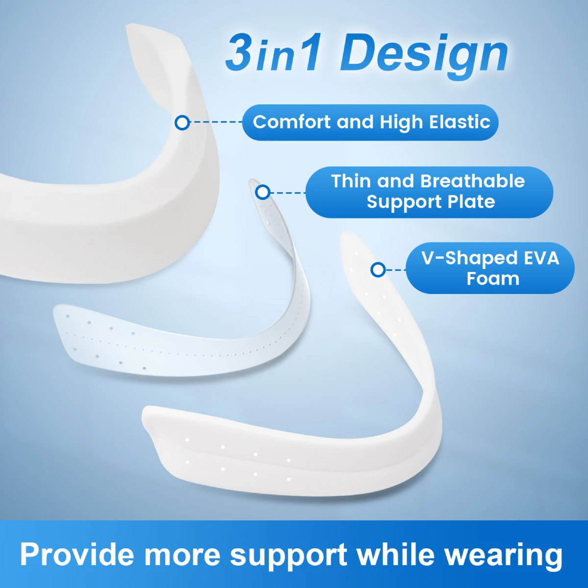 VELPEAU Neck Brace for Pain Relief and Strong Support Soft and Adjustable Orthopedic Cervical Collar for Sleeping, Snoozing