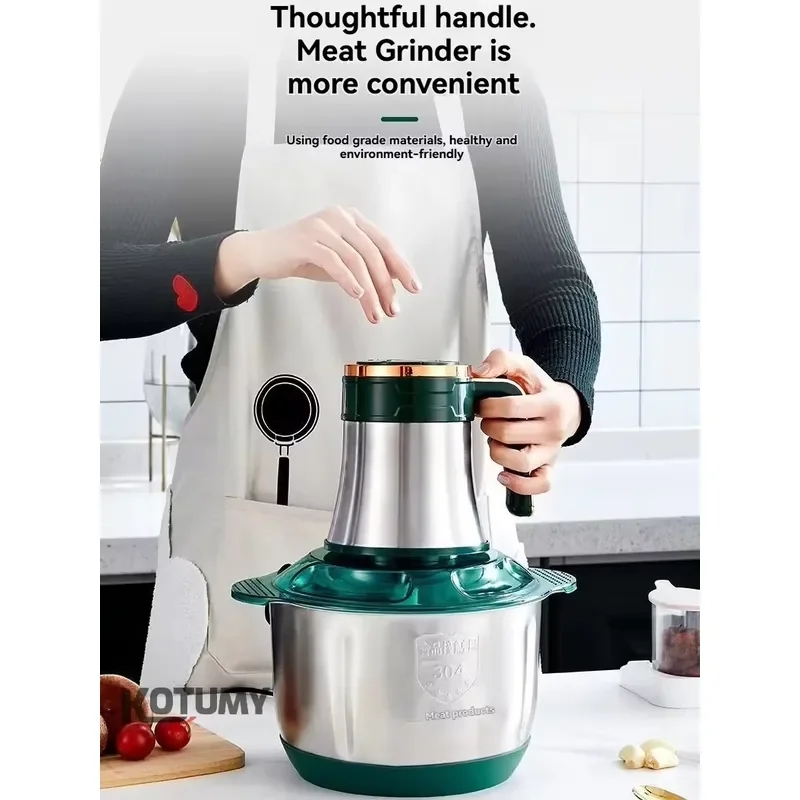 Electric Meat Grinder 5L Capacity Multifunctional Noodle Maker Machine Household Food Processor for Mincing Sausage Stuffing