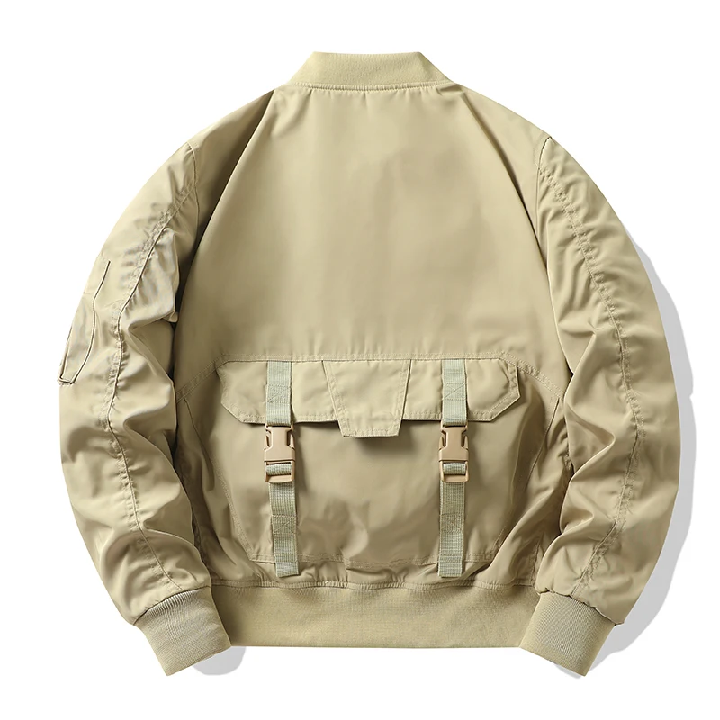 Cargo Jacket Man Autumn Winter Fashion Vintage Male Workwear Coat High Street Trend All Match Streetwear Locomotive Top Clothing