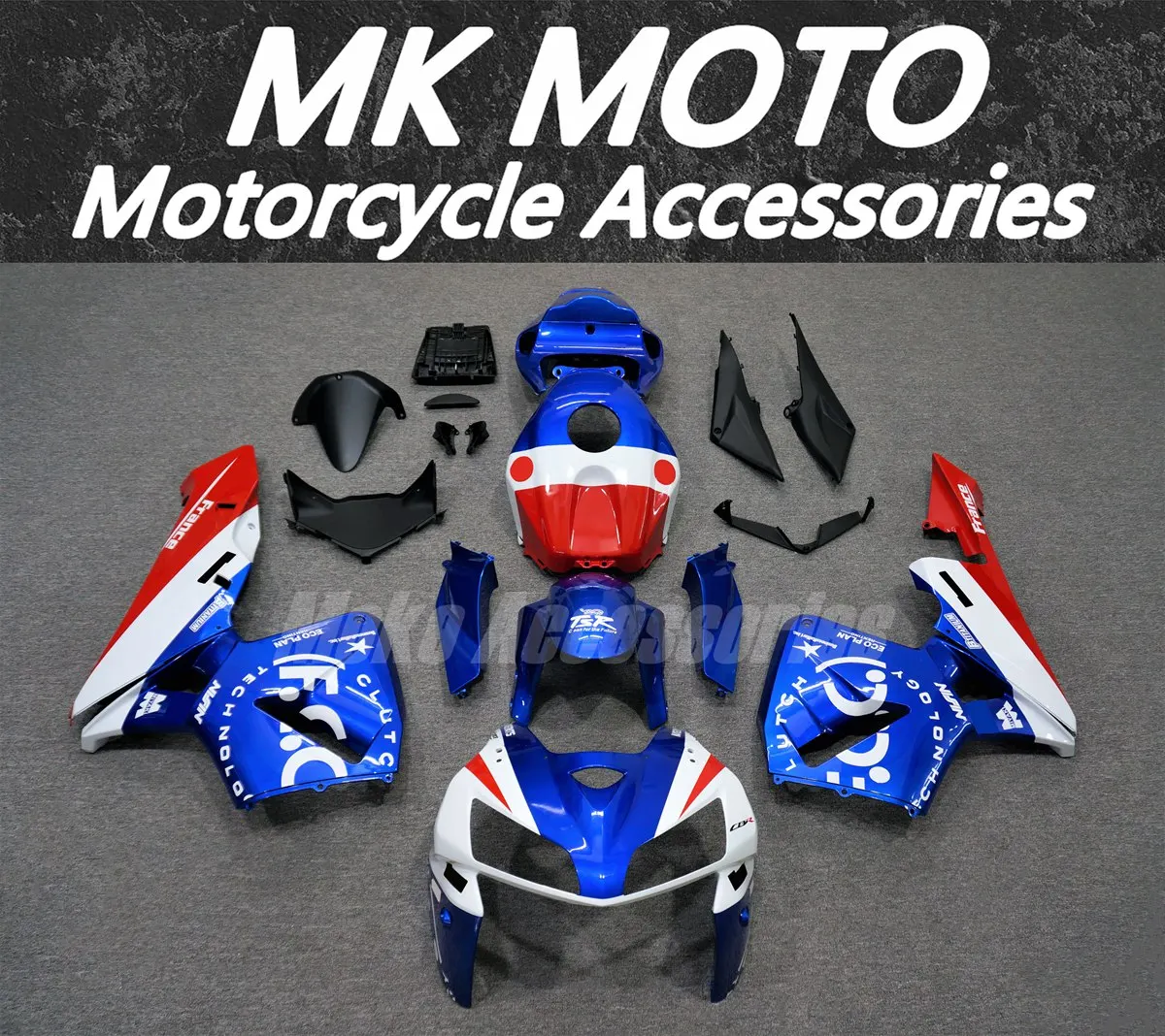 

Moke moto Motorcycle Fairings Kit Fit For Cbr600rr 2005-2006 Bodywork Set High Quality Abs Injection Blue White Red FCC