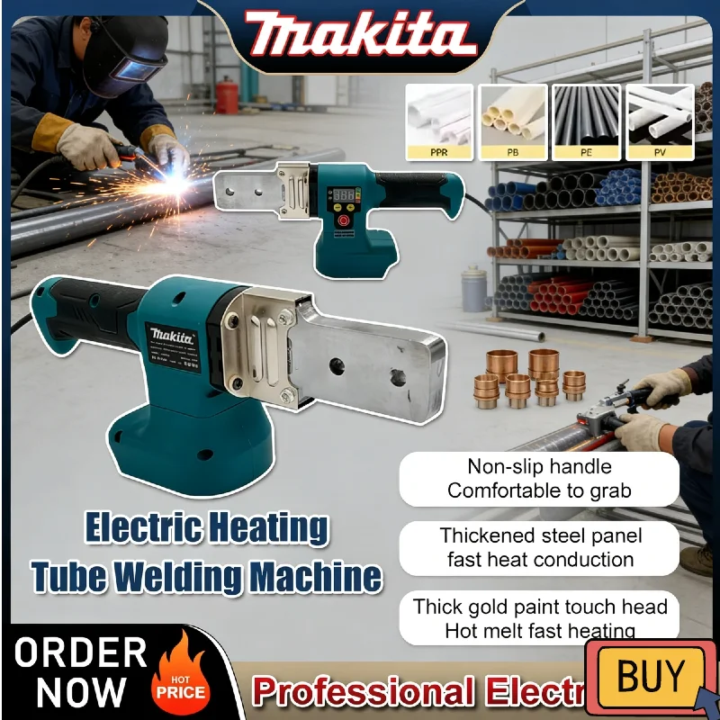 makita-electric-pipe-welding-machine-cordless-fuser-ppr-pe-soldering-iron-plastic-tube-pp-heating-hot-melt-18v-20v-battery