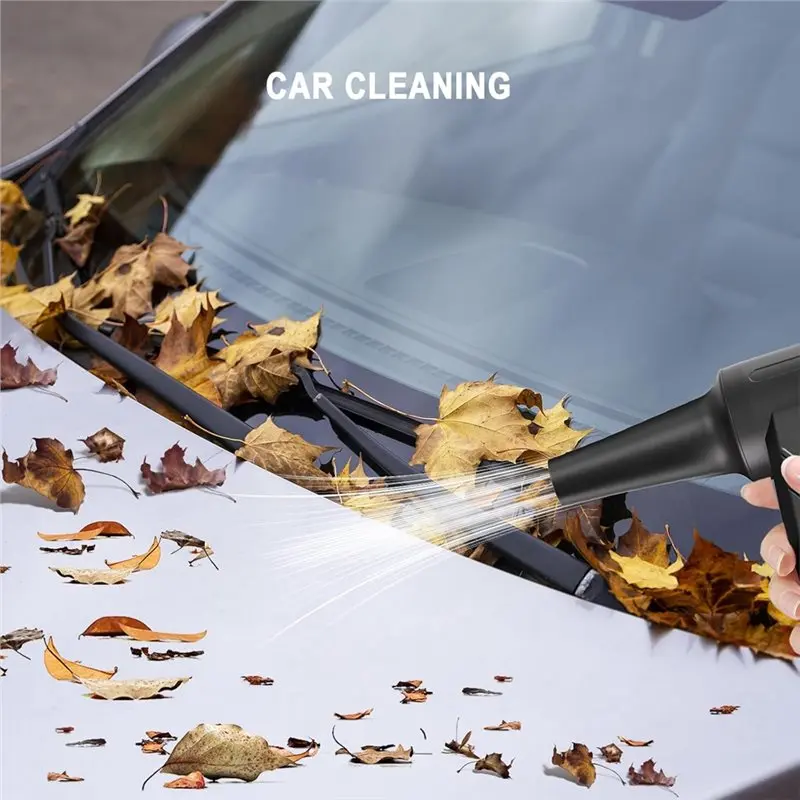 مروحة توربو بمحرك كهربائي لاسلكي من Flash Trend، منفاخ غبار قابل للتعديل بأربعة سرعات لأجهزة الكمبيوتر المحمول والسيارة وتنظيف المنزل #4