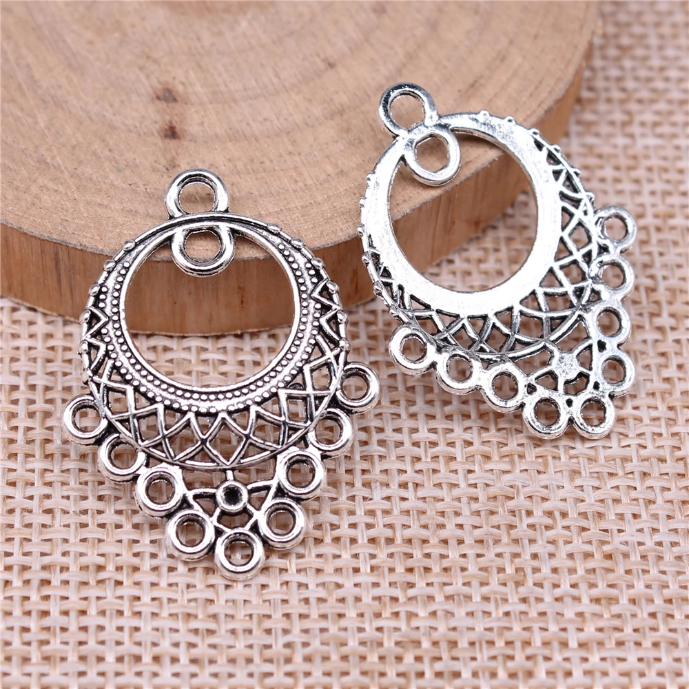 WYSIWYG 10 sztuk 32x24mm 3 kolory złącze kolczyka do tworzenia biżuterii DIY komponenty do biżuterii