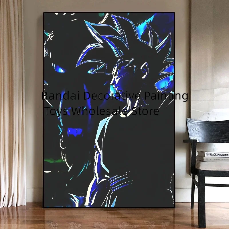 Anime HD Painting Dragon Ball Poster Mural Canvas Painting Decoration Cartoon Figure Son Goku Broli Picture Wall Art Kids Gift